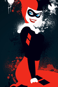 Harley Quinn Comic Artwork (240x320) Resolution Wallpaper