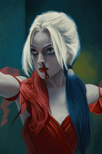 Harley Quinn Engineered For Justice (640x1136) Resolution Wallpaper