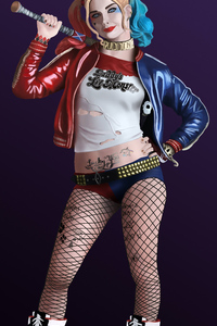 Harley Quinn Fan Art 5k (240x400) Resolution Wallpaper