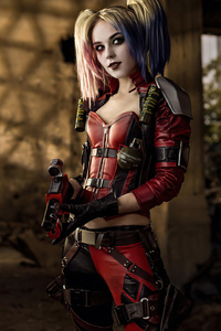 1440x2960 Harley Quinn From Comics Cosplay
