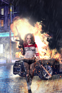 Harley Quinn Gotham City 4k