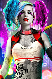 640x960 Harley Quinn Gotham City Sirens 4k