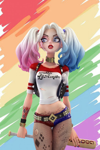 Harley Quinn Ink And Madness (360x640) Resolution Wallpaper