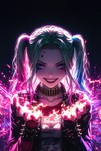 Harley Quinn Psycho Circus (1080x2160) Resolution Wallpaper