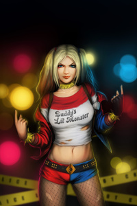 Harley Quinn Puddin Rebel Queen (720x1280) Resolution Wallpaper