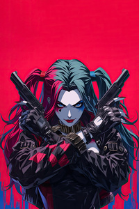 Harley Quinn Rage (1080x2280) Resolution Wallpaper
