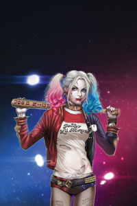Harley Quinn Savage (1125x2436) Resolution Wallpaper
