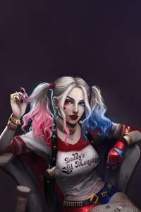 Harley Quinn She Rules The Gotham (1080x2280) Resolution Wallpaper