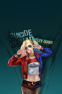 Harley Quinn Side By Side (1080x2280) Resolution Wallpaper