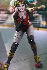Harley Quinn Skateing