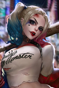 Harley Quinn Tactician (320x568) Resolution Wallpaper