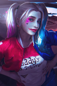 Harley Quinn Vibrant Persona (1080x1920) Resolution Wallpaper