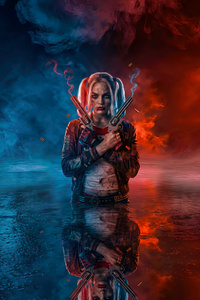 Harley Quinn Was Always The Smartest In The Room (1280x2120) Resolution Wallpaper