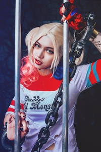 Harley Quinn Woman Cosplay HD