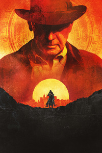 Harrison Ford Indiana Jones And The Dial Of Destiny 4k (1080x2280) Resolution Wallpaper