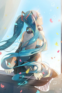 Hatsune Miku Vocaloid Anime 2020 4k (1280x2120) Resolution Wallpaper
