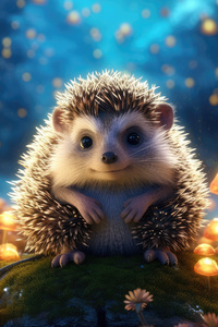 Hedgehog Cute (320x480) Resolution Wallpaper