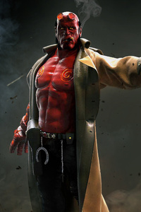 Hellboy Arts (360x640) Resolution Wallpaper