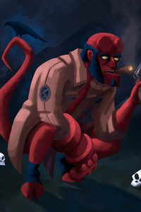 Hellboy Digital Artwork New