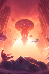 Helldivers 2 Heart Of Democracy (320x568) Resolution Wallpaper
