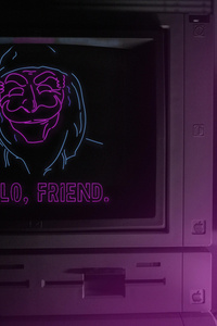 Hello Friend Mr Robot 4k (720x1280) Resolution Wallpaper