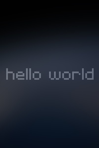 800x1280 Hello World 4k