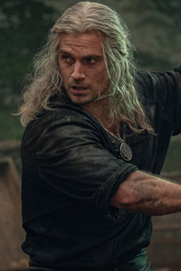 Henry Cavill As Geralt Of Rivia In The Witcher Season 3 2023 (480x854) Resolution Wallpaper