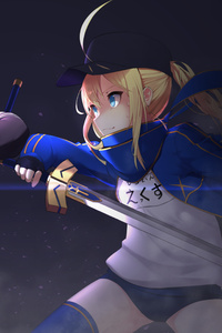 320x480 Heroine X And Saber Anime Fate Grand Order