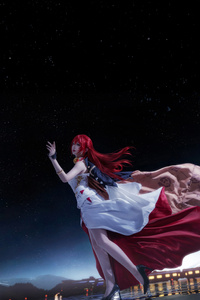 Himeko Honkai Star Rail Cosplay (540x960) Resolution Wallpaper