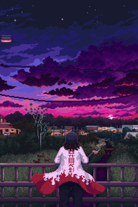 Hokage At Sunset (640x1136) Resolution Wallpaper
