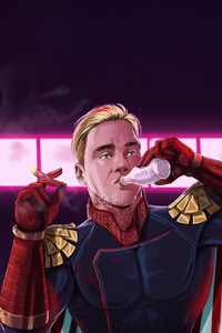 Homelander Drinking Milk With Cigar (2160x3840) Resolution Wallpaper