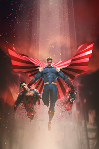 Homelander The Last Flight Of The Cape (240x400) Resolution Wallpaper