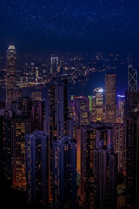 Hong Kong China Skycrappers (1440x2560) Resolution Wallpaper