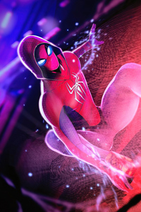 Hooded Weaver Spiderman 4k (1280x2120) Resolution Wallpaper