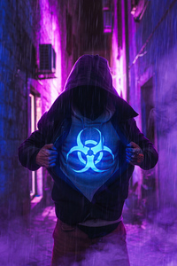 Hoodie Boy With Powers (540x960) Resolution Wallpaper