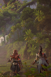 Horizon Forbidden West Gameplay (320x568) Resolution Wallpaper