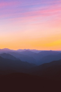 Horizon Landscape Mountain Peak 5k (320x568) Resolution Wallpaper