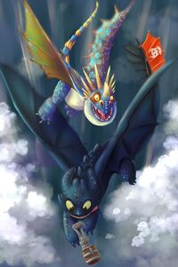 How To Train Your Dragon Artwork (1080x2280) Resolution Wallpaper