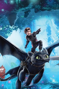 How To Train Your Dragon The Hidden World 12k Poster (1080x2280) Resolution Wallpaper