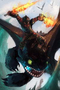 How To Train Your Dragon The Hidden World (750x1334) Resolution Wallpaper