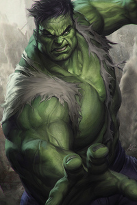 Hulk Angry Art (480x854) Resolution Wallpaper