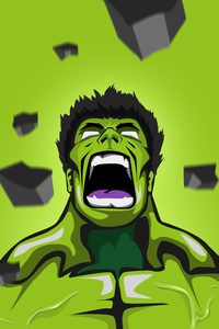 Hulk Digital Artwork (1280x2120) Resolution Wallpaper