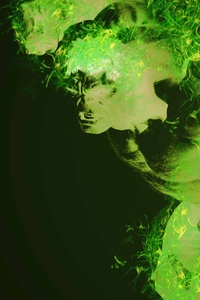Hulk Glowing Art (320x480) Resolution Wallpaper