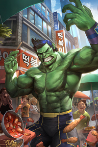 Hulk Outside (1440x2560) Resolution Wallpaper
