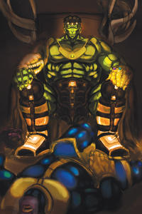 Hulk With Infinity Gauntlet (480x800) Resolution Wallpaper