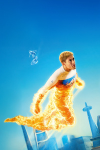 Human Torch In The Fantastic Four First Steps International (750x1334) Resolution Wallpaper