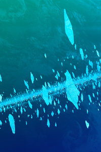 Ice Cold Asteroids Fall (480x800) Resolution Wallpaper