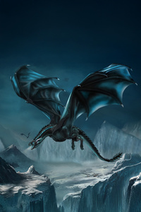 Ice Dragon 5k (1242x2668) Resolution Wallpaper