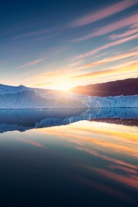 Iceberg Nature Reflection Sky (540x960) Resolution Wallpaper