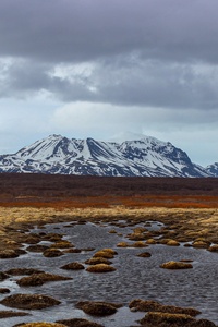 Iceland Brown Gray Mountains 4k